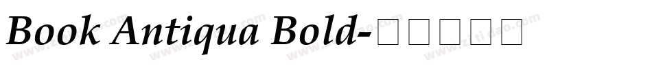 Book Antiqua Bold字体转换